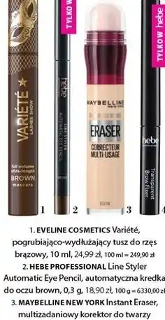 Hebe MAYBELLINE NEW YORK Instant Eraser multidadaniowy korektor do twarzy 00 ivory oferta