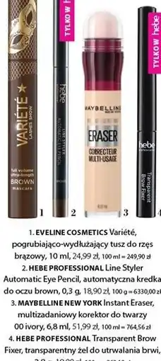 Hebe HEBE PROFESSIONAL Transparent Brow Fixer transparentny żel do utrwalania brwi oferta