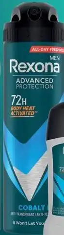 Hebe Antyperspirant w sprayu Rexona Men Advanced Protection 72H Cobalt Dry oferta