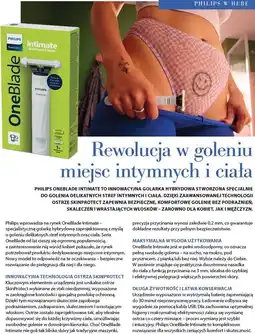 Hebe Golarka hybrydowa Philips OneBlade Intimate oferta