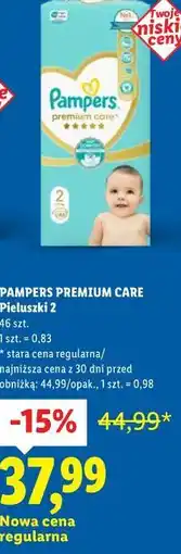 Lidl PAMPERS PREMIUM CARE Pieluszki 2 oferta