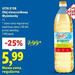 Lidl VITA D'OR Olej słonecznikowy Wyśmienity oferta