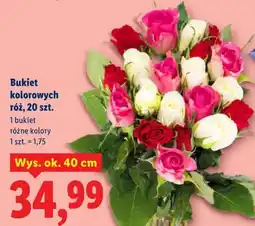 Lidl Bukiet kolorowych róż, 20 szt oferta
