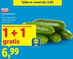 Lidl Polskie ogórki zielone oferta