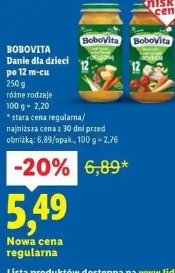 Lidl BOBOVITA Danie dla dzieci po 12 m-cu oferta