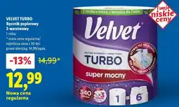 Lidl VELVET TURBO Ręcznik papierowy 3-warstwowy oferta