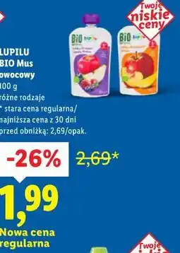 Lidl LUPILU BIO Mus owocowy oferta