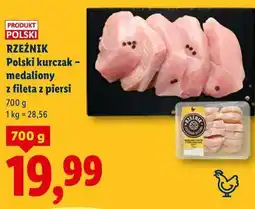 Lidl Rzeźnik Polski kurczak - medaliony z fileta z piersi oferta