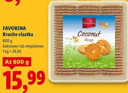 Lidl Favorina Kruche ciastka kokosowe lub migdałowe oferta