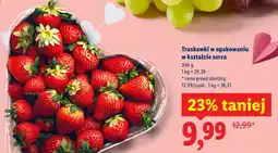 Lidl Truskawki w opakowaniu w kształcie serca oferta