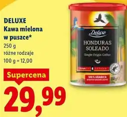 Lidl Deluxe Kawa mielona w puszce (różne rodzaje) oferta