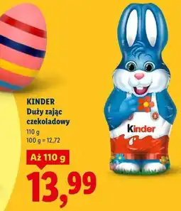 Lidl KINDER Duży zając czekoladowy oferta