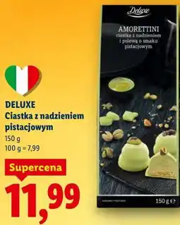 Lidl Deluxe Ciastka z nadzieniem pistacjowym oferta