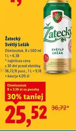 Lidl Žatecký Světlý Ležák oferta