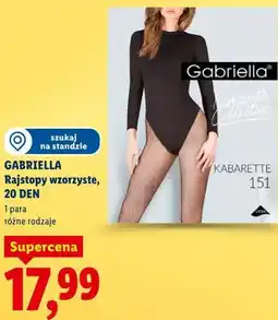 Lidl GABRIELLA Rajstopy wzorzyste, 20 DEN oferta