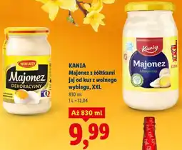 Lidl Kania Majonez z żółtkami jaj od kur z wolnego wybiegu, XXL oferta