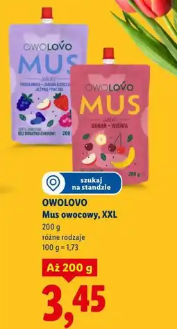 Lidl OWOLOVO Mus owocowy, XXL oferta