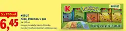 Lidl KUBUŚ Napój Pokémon, 5-pak oferta
