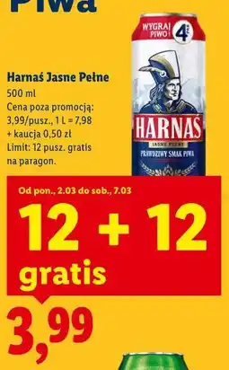 Lidl Harnaś Jasne Pełne oferta