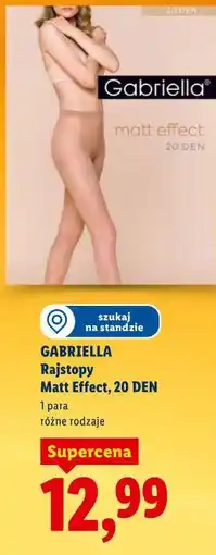 Lidl GABRIELLA Rajstopy Matt Effect, 20 DEN oferta