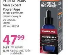 Hebe L'ORÉAL PARIS Men Expert Power Age serum z kwasem hialuronowym do twarzy oferta