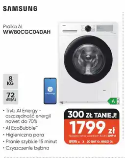 Max Elektro Pralka AI Samsung WW80CGC04DAH oferta