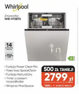 Max Elektro Zmywarka Whirlpool WBI HT58TS oferta