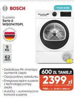 Max Elektro Bosch Suszarka Serie 6 WQG1417GPL oferta