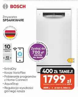 Max Elektro Zmywarka Bosch SPS4HKW49E oferta