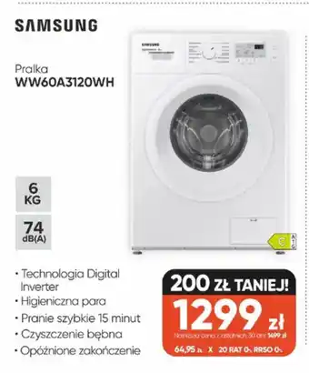 Max Elektro Pralka Samsung WW60A3120WH oferta