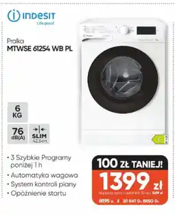 Max Elektro Indesit Pralka MTWSE 61254 WB PL oferta