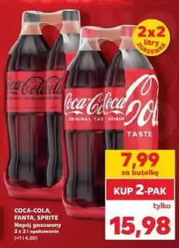 Kaufland COCA-COLA, FANTA, SPRITE Napój gazowany 2 x 2 l opakowanie oferta