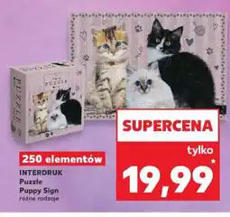 Kaufland INTERDRUK Puzzle Puppy Sign oferta