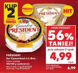 Kaufland PRÉSIDENT Ser Camembert lub Brie oferta