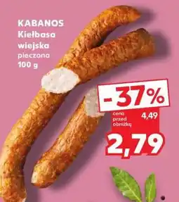 Kaufland KABANOS Kiełbasa wiejska pieczona 100 g oferta