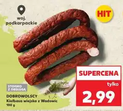 Kaufland DOBROWOLSCY Kiełbasa wiejska z Wadowic 100 g oferta