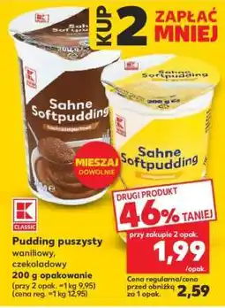 Kaufland Pudding puszysty waniliowy czekoladowy 200 g opakowanie oferta