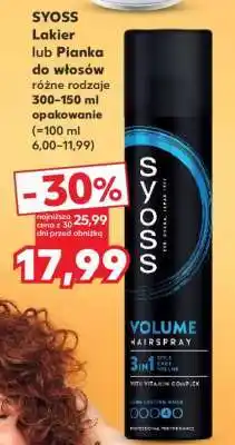 Kaufland SYOSS Lakier lub pianka do włosów oferta