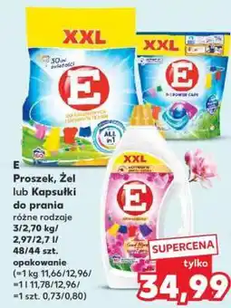 Kaufland E Proszek, Żel lub Kapsułki do prania oferta