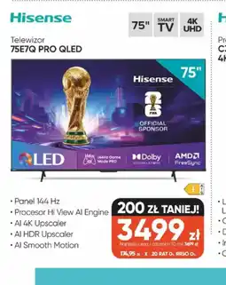 Max Elektro Hisense TV 75E7Q PRO QLED oferta