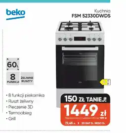 Max Elektro Kuchnia Beko FSM 52330DWDS oferta