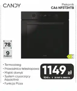 Max Elektro Candy Piekarnik CA6 NP3T3HTB oferta