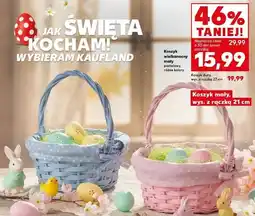 Kaufland Koszyk wielkanocny mały pastelowy, różne kolory (wys. z rączką 21 cm) oferta