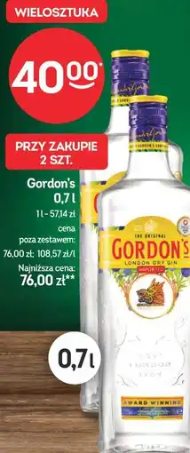 Żabka Gordon's London Dry Gin oferta