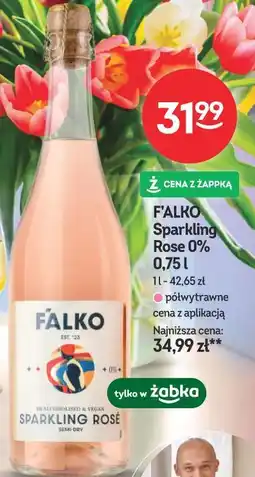 Żabka Wino bezalkoholowe F'ALKO Sparkling Rose 0% oferta