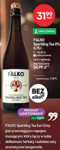 Żabka F'ALKO Sparkling Tea 0% Earl Grey oferta