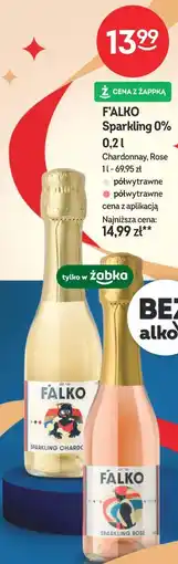 Żabka F'ALKO Sparkling 0% 0,2l (Chardonnay, Rose) oferta