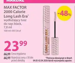 Hebe 2000 Calorie Long Lash Era wydłużający tusz do rzęs black oferta