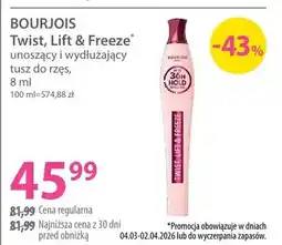 Hebe Twist, Lift & Freeze unoszący i wydłużający tusz do rzęs oferta
