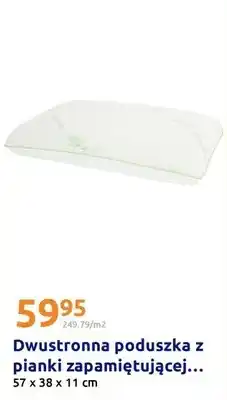 Action Dwustronna poduszka z pianki zapamiętującej 57x38x11 cm oferta